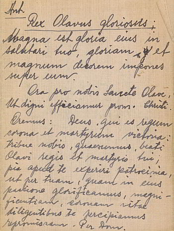 Rex Olavus gloriosus