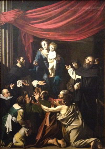 St. Dominikus mottar rosenkransen